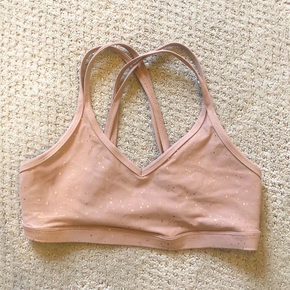 Beyond Yoga blush sports bra